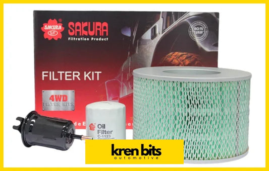 FILTER KIT OIL AIR FUEL TOYOTA LANDCRUISER FZJ78 FZJ79 Kren Bits