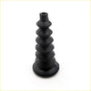 Black rubber firewall grommet with ribbed segmented design for nissan datsun fairlady z 240z 260z 280z 1969-1978