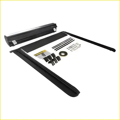 Black plastic window frame kit with metal hardware for fit for mazda bt50 tf 2020 on roller shutter cover