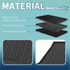 Black rubber flat face cargo liner rear boot mat for toyota bz4x with three-layer no-slip construction