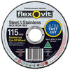 Flexovit Mega Inox Ultra Thin Cut Off Disc S/S