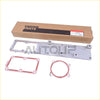 Silver aluminum flow intake manifold plenum plate cover with red rubber gaskets for dodge ram 67l cummins