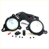 Black plastic fog light glass lens with clear lens labeled esuse model 02-0270 for mitsubishi l200 triton strada 2005-2009