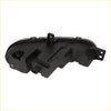 Black plastic fog light lamp housing with molded contours and mounting brackets for grand cherokee 2017 2021 back side