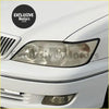 White fog light for Toyota Chaser JZX100 with clear lens and black trim compatible with 1998-2001 models