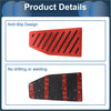 Footrest pedal pad cover for toyota rav4 2019-2023 red metal with black anti-slip grooves and adhesive backing