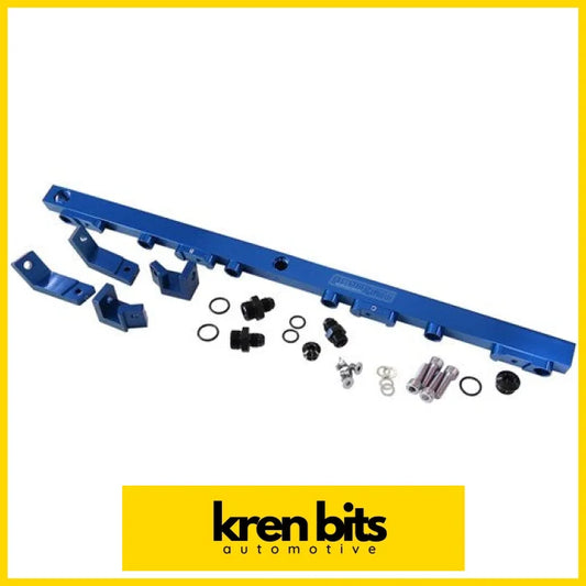 Ford BA-BF Barra 4.0L DOHC Billet EFI Fuel Rail - Blue AF64-2004 Fuel Rail