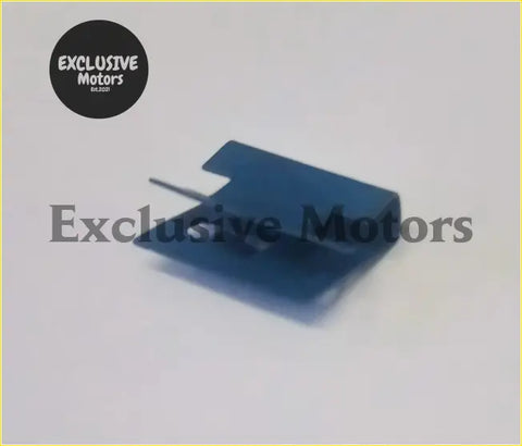 Blue plastic inner door glass seal clip for ford escort mk1 shown from the back side
