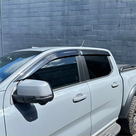 Ford Ranger 2022+ Door Visors Weather Shield Set