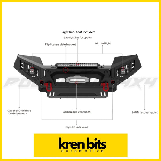 Ford Ranger Nextgen 22 + Kren Offroad Bullbar