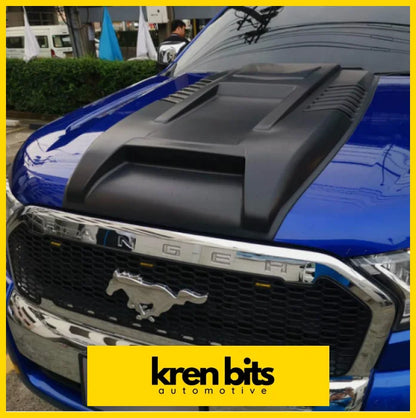 Ford Ranger Wildtrak 15-17 Black Bonnet Scoop