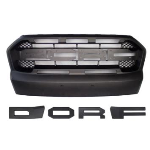 2015–2017 Ford Ranger Raptor Style Front Grille – Matte Black
