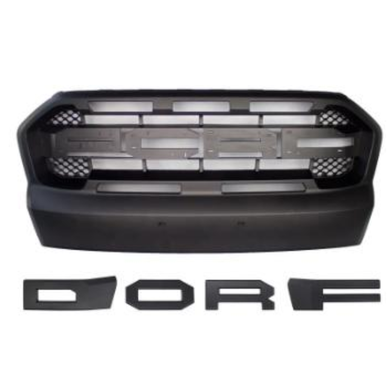 2015–2017 Ford Ranger Raptor Style Front Grille – Matte Black