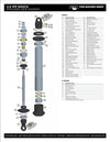 Fox 4WD Suspension O/R 7.631 x 5.650 2.5 Series Reservoir Black Background Vinyl