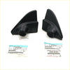 Black plastic door lower frame bracket trim pieces for toyota hilux revo double cab 2015-2023 front right side