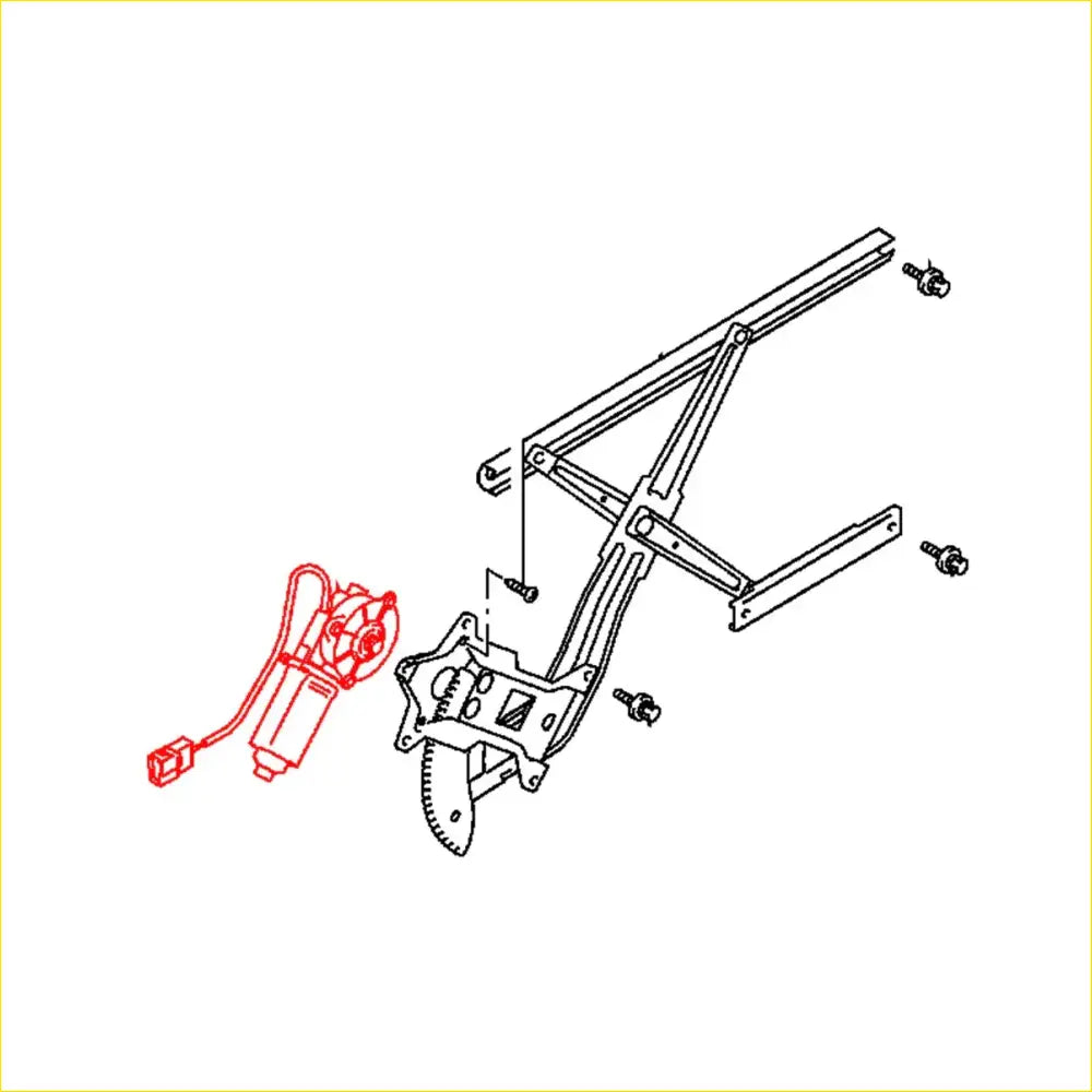 FR Power Window Regulator Motor for Mitsubishi Pajero Montero Sport - Electrical