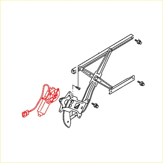 FR Power Window Regulator Motor for Mitsubishi Pajero Montero Sport - Electrical