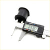 Black rubber bushing measured by digital caliper from fr stabilizer shaft bush set for toyota hilux 1983-1997