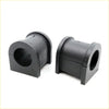 Black rubber cylindrical bushings with hollow center for fr stabilizer shaft on mitsubishi pajero montero van 1982-1991