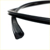Black rubber weather stripping seal with smooth flexible profile and molded edges for toyota hilux 1997-2005 windshield molding