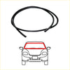 Black rubber weatherstrip molding for toyota hilux 1997-2005 windshield sealing automotive use