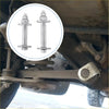 Silver metal front alignment camber toe adjustment bolts with threaded shafts for toyota sequoia 2001-2007
