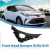 Black plastic front bonnet bumper grille for toyota c-hr 2018-2019 designed for enhanced front hood styling
