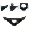 Black plastic front bonnet bumper grille for toyota chr 2018-2019 with central circular cutout and mounting brackets