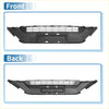 Black plastic front bonnet bumper grille with horizontal slats and license plate holder for toyota rav4 2019-2022
