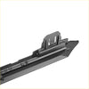 Front bonnet bumper grille for toyota rav4 2019-2022 in black plastic with molded frame and rubber edge wiper blade design