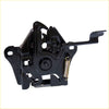 Black metal front bonnet latch lock with gold spring and lever for Mazda B2000 B2200 B2600 1980-1993 back side view
