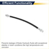Front brake hose for toyota 4runner 2003-2023 black hydraulic hose with silver metallic fittings at each end