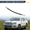 Black rubber front brake hose with metallic fittings for left or right side on toyota 4runner 2003-2023