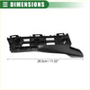 Front bumper bracket for Toyota Prius 2010-2015 black plastic with molded slots and mounting points visible from back side
