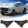 Black plastic front bumper bracket retainer spacer with red center caps for toyota tundra 2007-2023