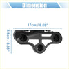Black plastic cup holder tray with three circular slots and central cutout for toyota sequoia front bumper brackets
