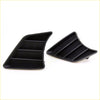 Black plastic front bumper cover hole side air intake grilles with ribbed angular design for toyota hilux 2010-2016