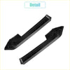 Black plastic front bumper grille filler trim panel with molded channels and tabs for toyota tacoma 2012-2015
