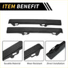 Black sleek durable plastic license plate frame with matte finish for front bumper grille headlight filler toyota tacoma