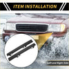 Black plastic front bumper protector strips made for toyota tacoma 2wd 2005-2015 installation use