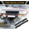 Black plastic fog light covers for left and right front bumper fit toyota tacoma 2wd 2005-2015
