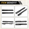 Black plastic side mirror door trim pieces shown from the back for toyota tacoma 4wd 2005-2015 front bumper grille headlight filler