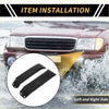 Black plastic side marker light brackets for front bumper grille headlight filler on toyota tundra 2007-2013