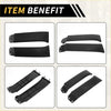 Black plastic side mirror cover trim pieces with mounting brackets for toyota tundra front bumper grille headlight filler