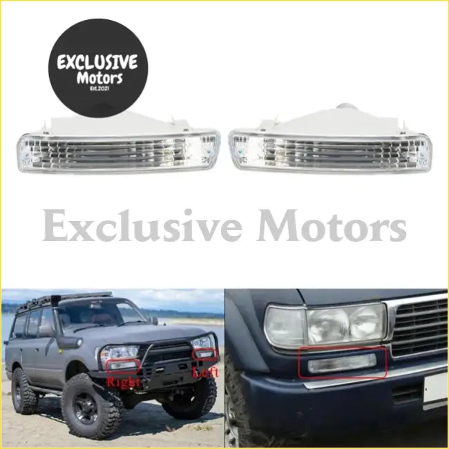 Front Bumper Indicators for Toyota Land Cruiser 80 Series (1991-1998) - Lights