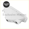 White plastic front bumper indicator housing for toyota land cruiser 80 series with mounting tabs and wiring channels