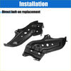Black metal front bumper mounting support bracket for toyota 4runner 2013-2022 shown from back side for direct bolt-on replacement