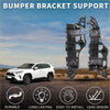 Black plastic front bumper retainer bracket support for toyota highlander 2001-2023 shown from back side