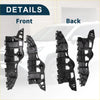 Black plastic front bumper retainer bracket trim pieces for toyota highlander 2001-2023 shown from back side