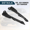 Black plastic front bumper retainer bracket for toyota fortuner 2015-2023 shown from the back side